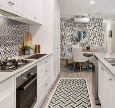 Tapete Dreiecke brauner mustermix - TenStickers