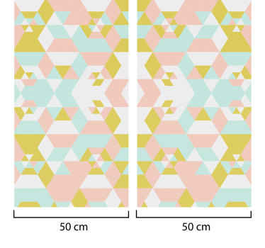 Patchwork Patterned Wallpaper - TenStickers