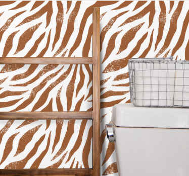Slående dyreprint zebra tapet - TenStickers