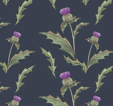 美しいスコットランドのアザミの花の壁紙 - TENSTICKERS