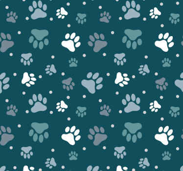 Potemønster hund tapet - Tenstickers