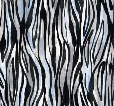 Zebrastribet lærred zebra tapet - TenStickers