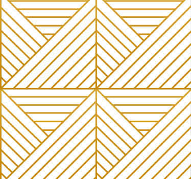 Papel de pared para salón líneas geométricas doradas - TenVinilo