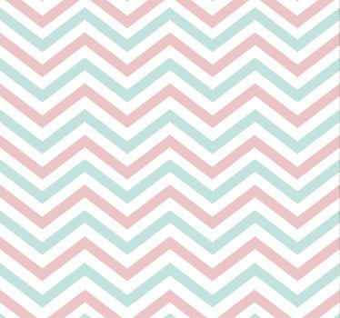 Papel pintado salón colores de pastel en zigzag - TenVinilo