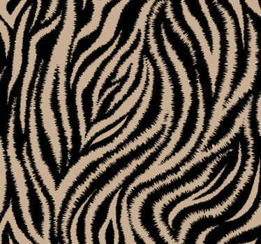 Zebra inspireret zebra tapet - TenStickers