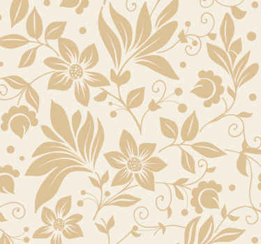 Papel de parede floral Sonho dos 70's - TenStickers