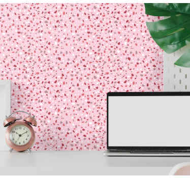 Terrazzo Textured polka dots wallpaper - TenStickers