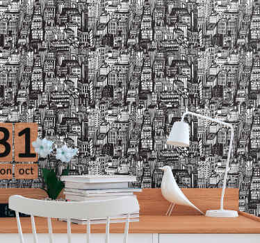 New York skyscrapers New York wallpaper - TenStickers