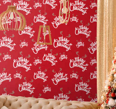 šventinio scenarijaus motyvas kalėdų tapetas sienoms - „Tenstickers“