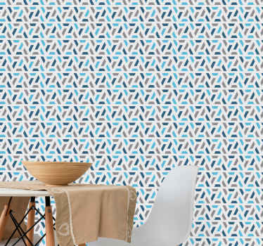 Tapete geometrisch abstrakte ineinandergreifende muster - TenStickers