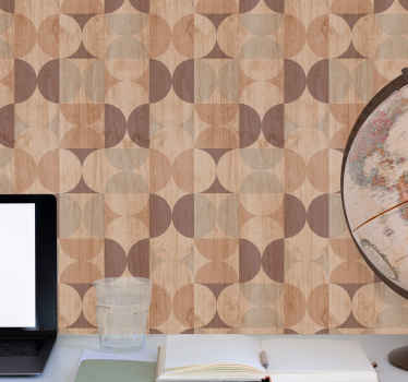 Tapete Kreise geometrisches kreismotiv - TenStickers