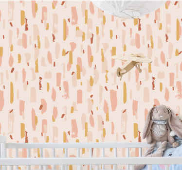 Kartáčované barvy okvětních lístků tvar abstraktní tapeta - TenStickers