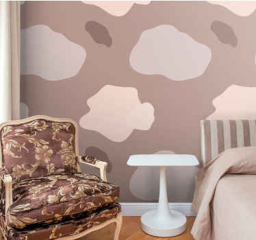 Abstract Cloud Motif bedroom wallpaper - TenStickers