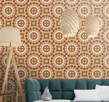 Fliesen Tapete geometrischen ornamenten - TenStickers
