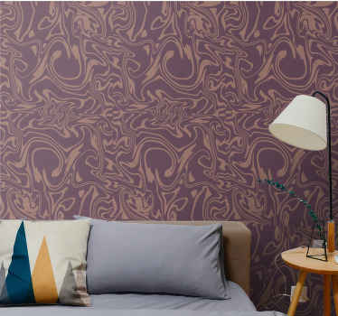 紫色大理石纹理大理石壁纸 - TenStickers