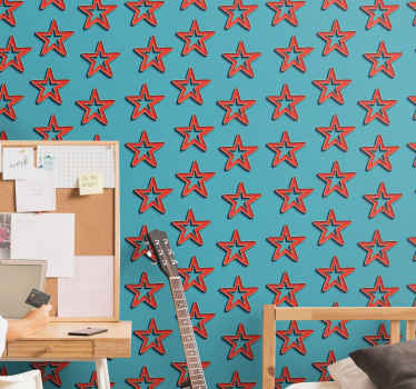 Celestial Star Pattern stars wallpaper - TenStickers