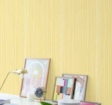 Kursiivinen ruudukko pastellinkeltainen kuvio olohuone tapetit - Tenstickers