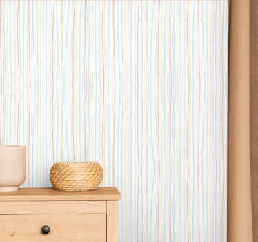 Pastel Stripe Serenity wallpaper horizontal stripes - TenStickers