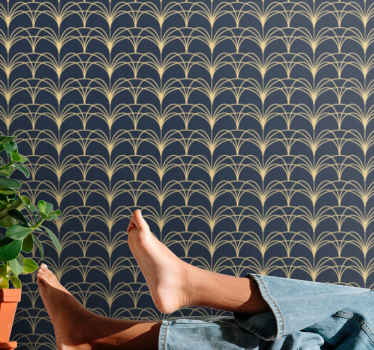 Art Deco Arcs geometric wallpaper - TenStickers