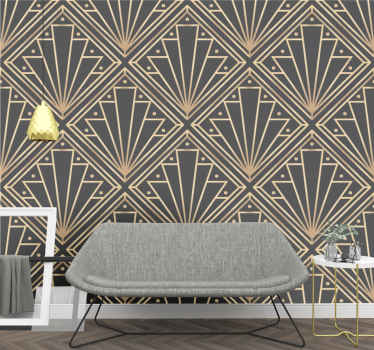 Art Deco Geometrics geometric wallpaper - TenStickers