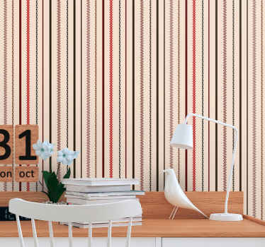 English layered look Horizontal wallpaper - TenStickers