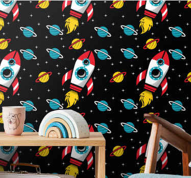 Papel pintado moderno Hasta el infinito y más allá - TenVinilo