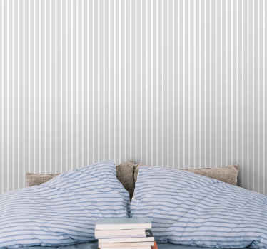 Nordic white and gray vertical wallpaper - TenStickers