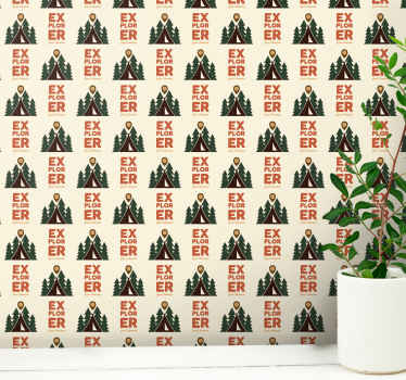 εξερεύνηση ταπετσαρία κατασκήνωσης περιπέτειας ζούγκλας - TenStickers