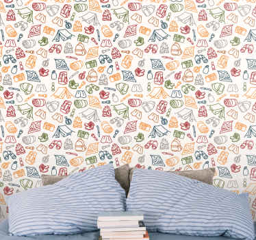 墙纸 艺术 露营涂鸦 - TenStickers