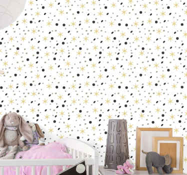 Celestial Sparkles stars wallpaper - TenStickers