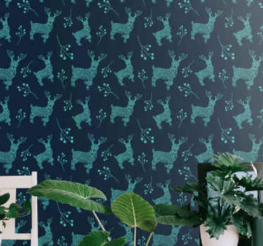 Nature-Inspired Motif animal wallpaper - TenStickers