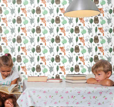 Tapete za zid  životinjske motivi šumskih životinja - TenStickers