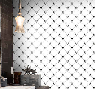 Cat Silhouette Pattern cats wallpaper - TenStickers