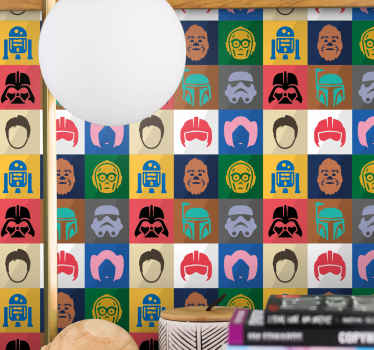 Colorful Star Characters Art Teenage Wallpaper - TenStickers