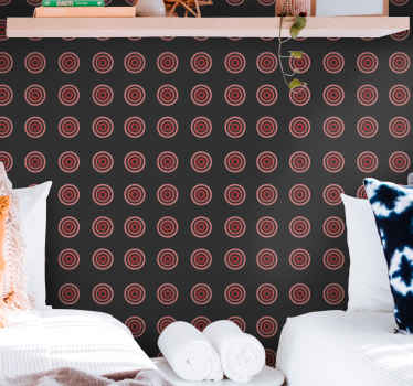 Circles and Rings polka dots wallpaper - TenStickers