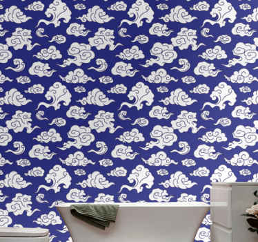 纽约壁纸 多云图案 - TenStickers