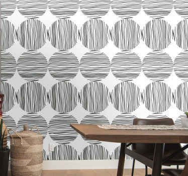 Zebra mønster striber zebra tapet - TenStickers