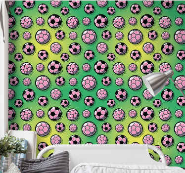 Tapete selbst gestalten sportliches ballmuster - TenStickers