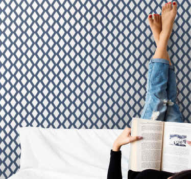 Diamond Pattern Motif geometric wallpaper - TenStickers