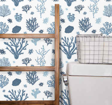 tapety na stenu príroda vzory oceánskej flóry - Tenstickers