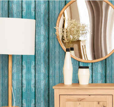 Distressed Timber wood effect wallpaper - TenStickers