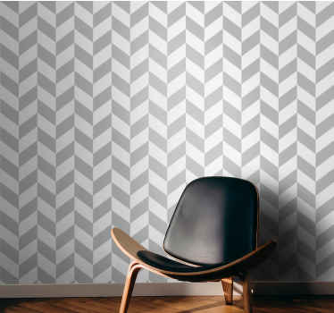 Grey chevron arrows geometric wallpaper - TenStickers