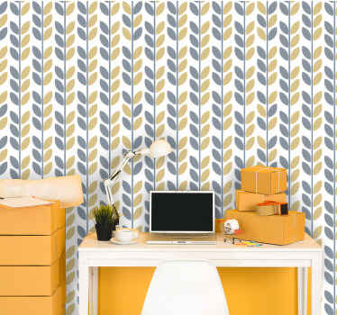 Tapete Blätter vertikales stilvolles muster - TenStickers