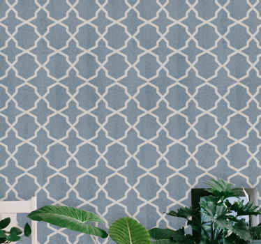 Papel tapiz moderno elegante diseño azul - TenVinilo