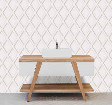 Papier peint salle de bain texture diamant 3d - TenStickers