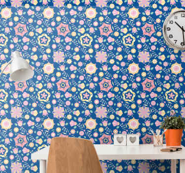 Blumentapete blumenblütenkomposition - TenStickers