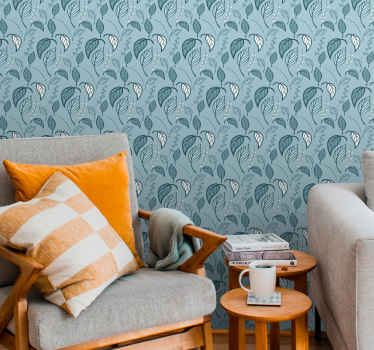 tapeta listy škandinávsky výhonok - Tenstickers