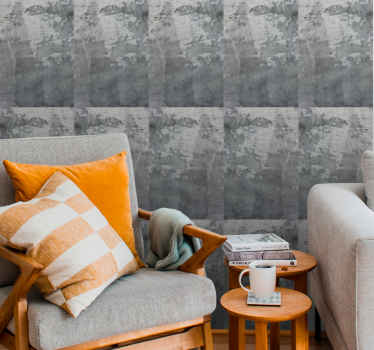 Tapete Metall graues strukturiertes design - TenStickers