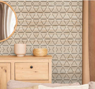 3D texture layers triangle wallpaper - TenStickers