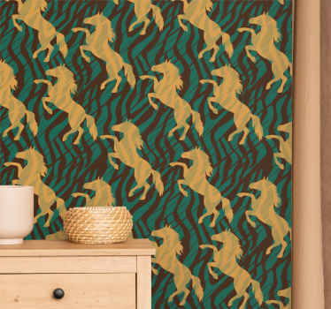 Tapete za zid Konji elegantan motiv galopa - TenStickers